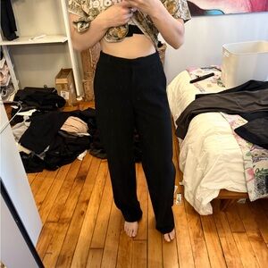 Wilfred Classic Black Women's Trousers size 6 aritzia